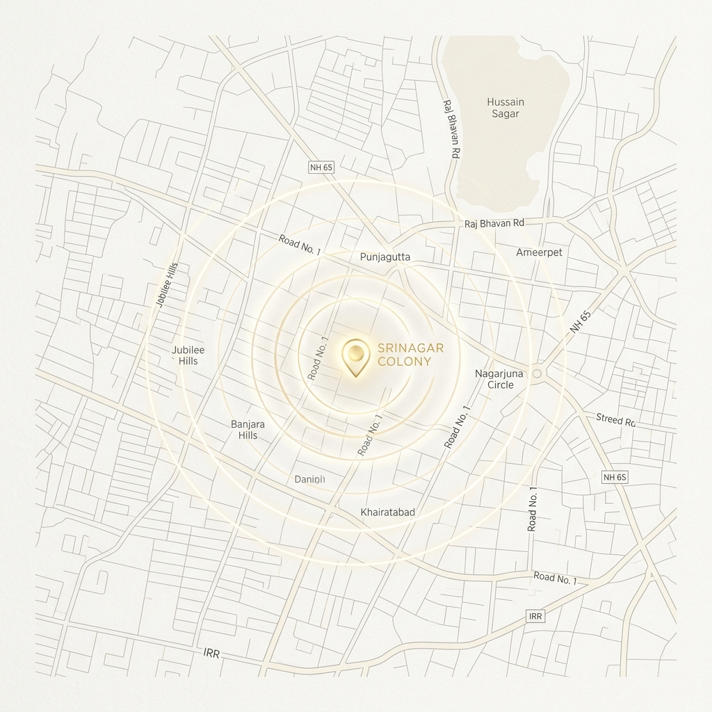 Srinagar Colony Map